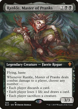 Rankle, Master of Pranks Throne of Eldraine Bordless